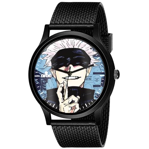 AROA Watch New Watch for Satoru Gojo Comic Model : 861 Black Metal Type Analog Black Strap Watch Blue Dial for Men Stylish Watch for Boys (B0CCDVF9LZ) Amazon Price History, Amazon Price Tracker