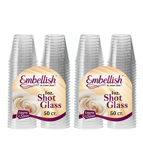 Embellish Hard Plastic 1oz Clear Shot Glass 100 count