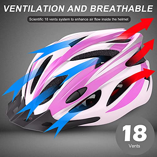 Zacro ZBH16 Adult Bike Helmet Lightweight - Bike Helmet For Men Women Comfort With Pads&Visor thumb #1