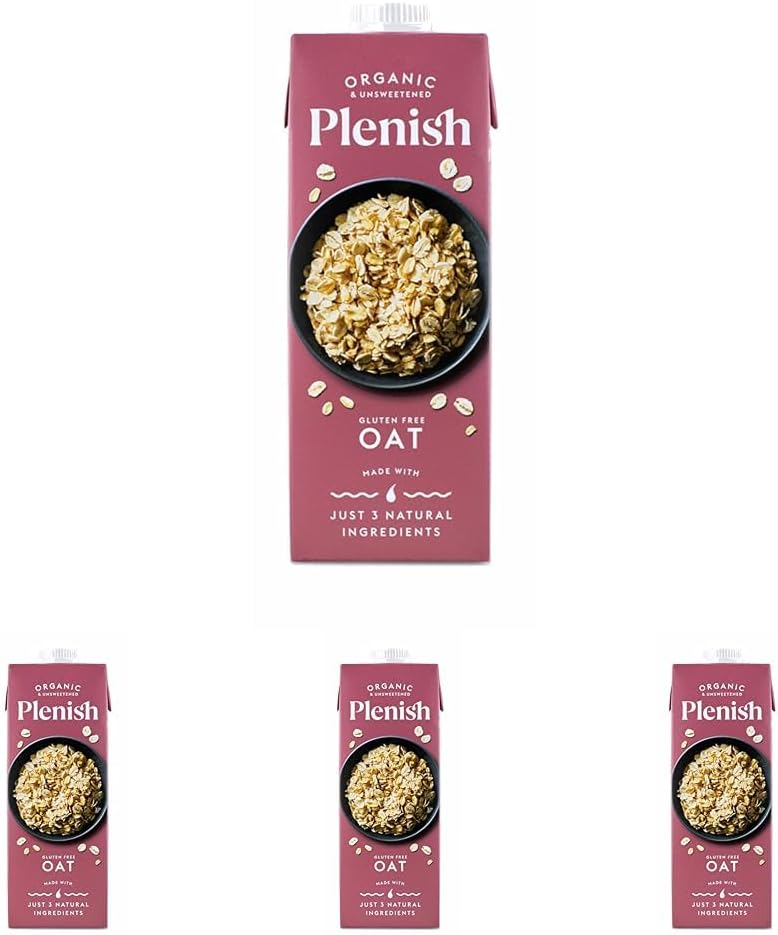 Organic Unsweetened Oat Milk (1 Litre) (Pack of 4)