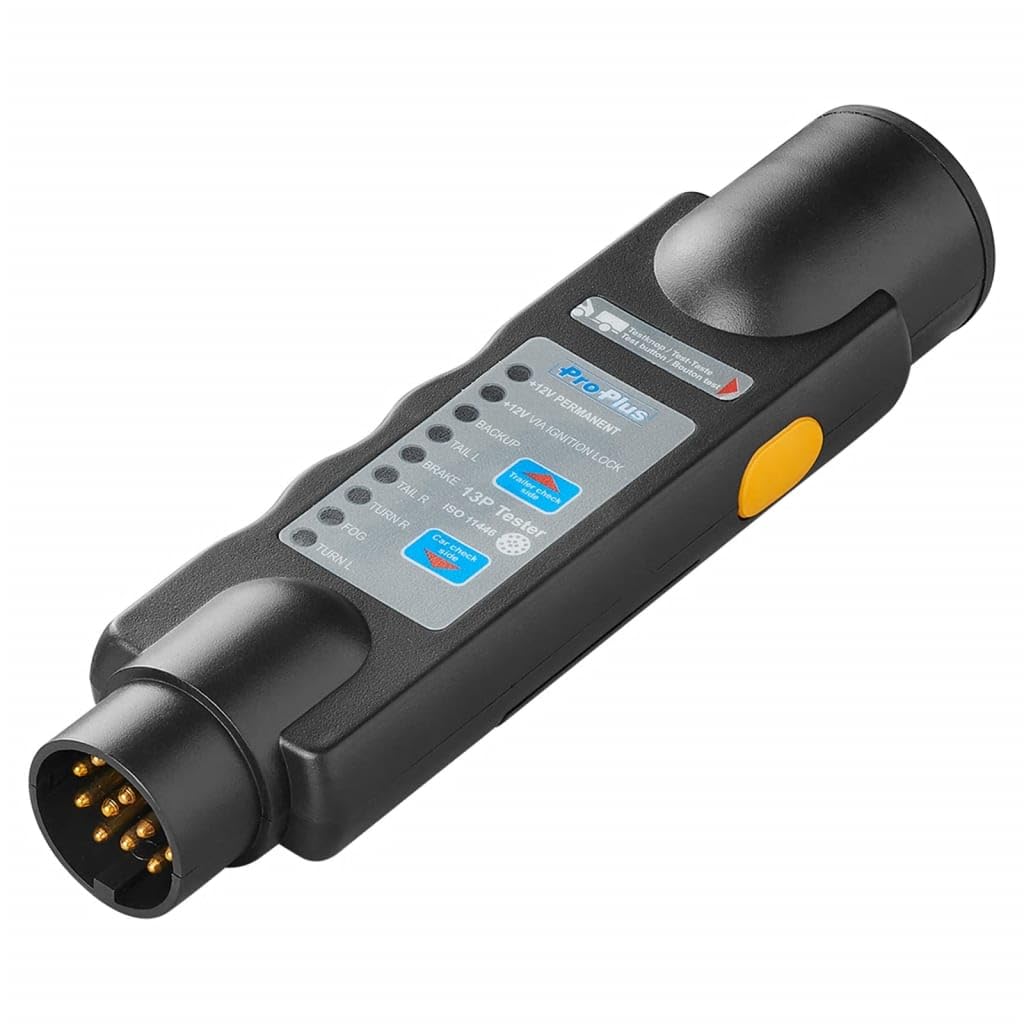 ProPlus Comprobador de enchufes remolques con 13 Polos 343543, 12 V