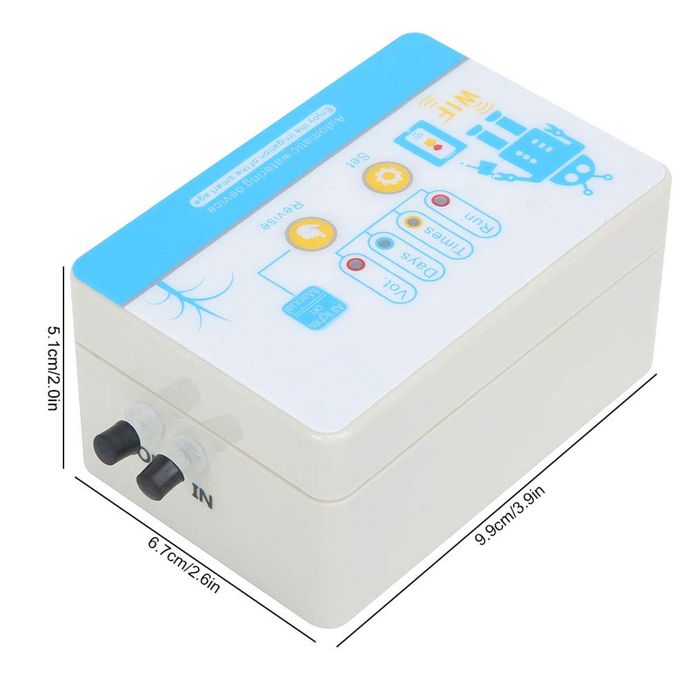 Fdit Timer per Irrigazione WiFi, Controller Automatico per Irrigazione con Controllo Remoto Tramite App per Serra da Giardino (Spina europea 110~240V)