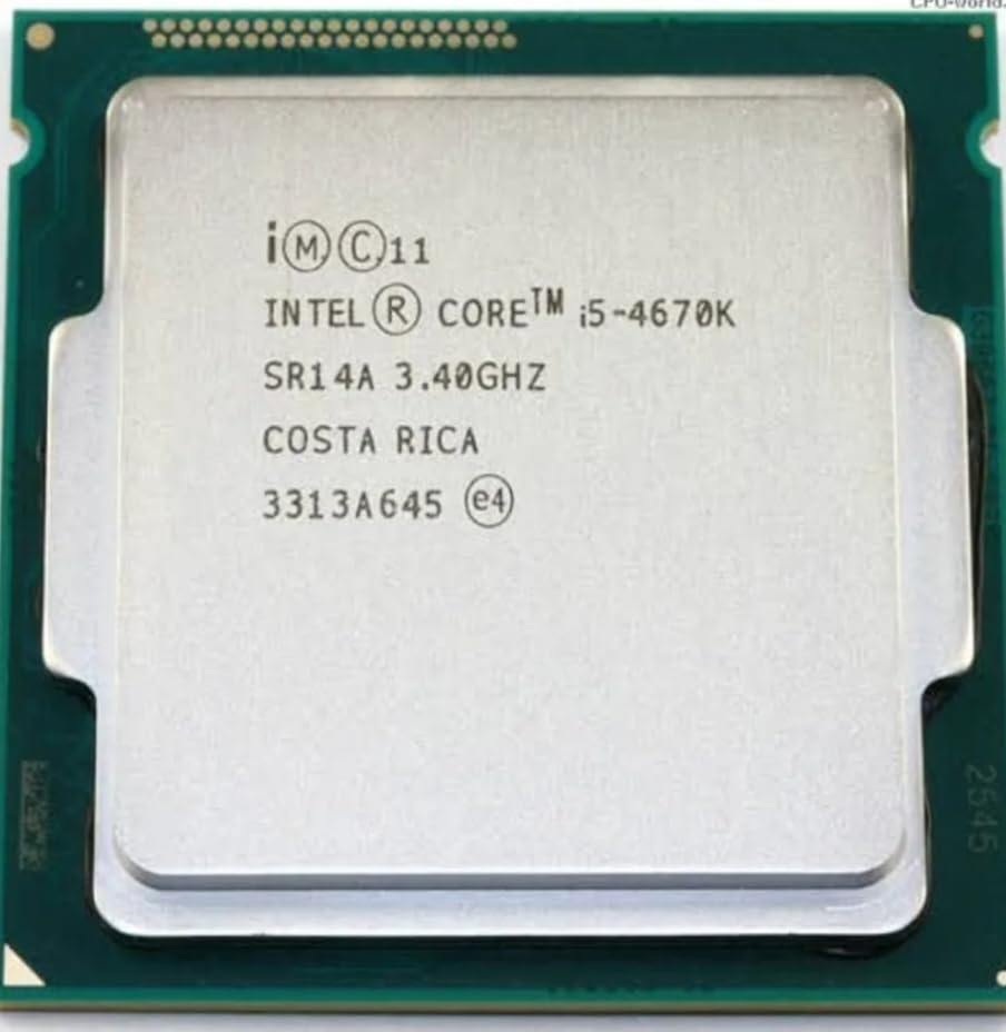 Image of Core i5-4670k Desktop Processor - 3.1 GHz Quad-Core CPU with Max Turbo Frequency 3.6 GHz, 6 MB Cache, LGA 1150 Socket, HD Graphics 4600