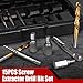 15Pcs Screw Extractor Set, Easy Out Extractor Set, Left Hand Drill Bit Hex Head Extractor, Cobalt HSS Steel Kit for Stripped Screws and Broken Bolts