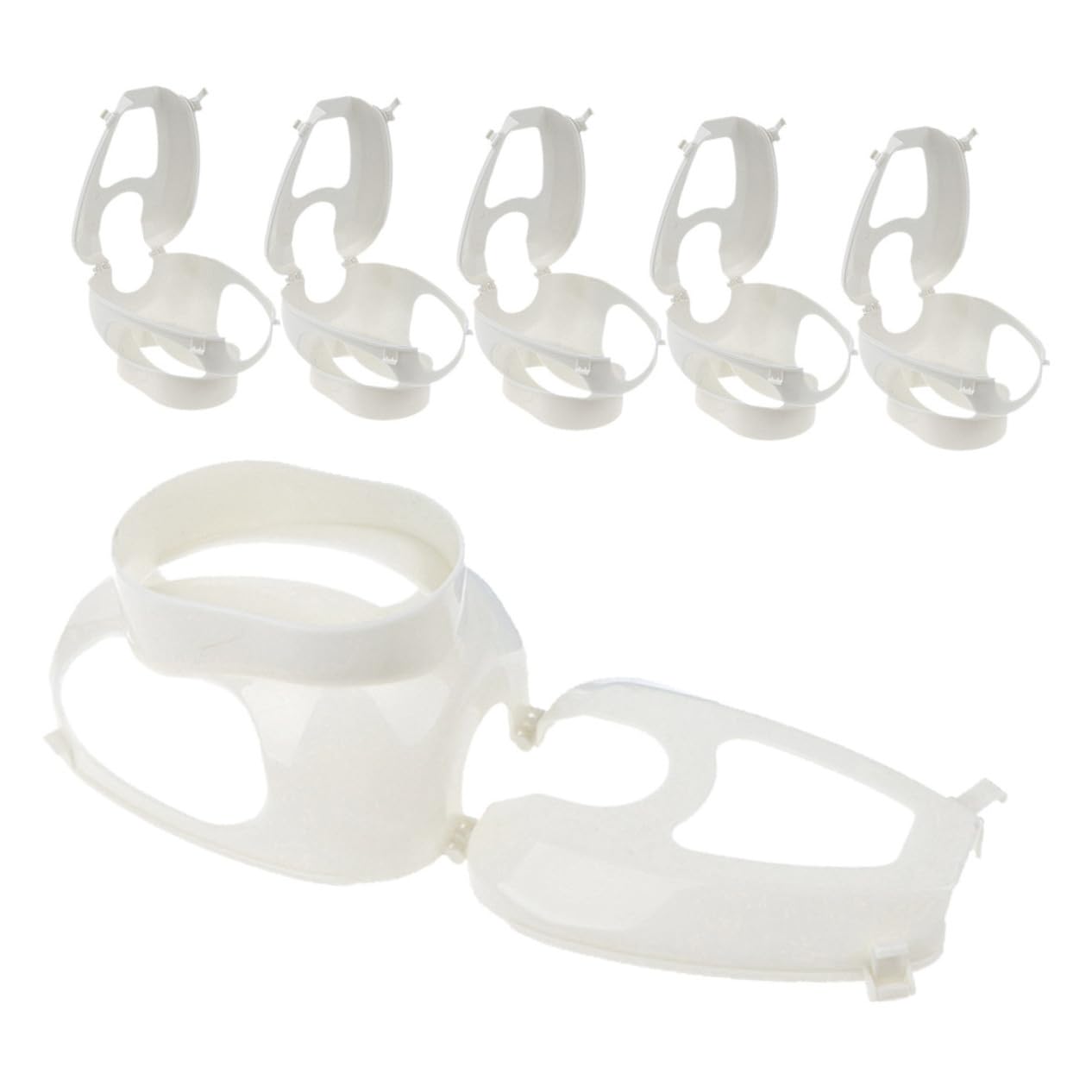 HANABASS Practical Pigeon Feeding Holder Injection Fixers 6pcs Pp Material for Pigeon Care and Observati