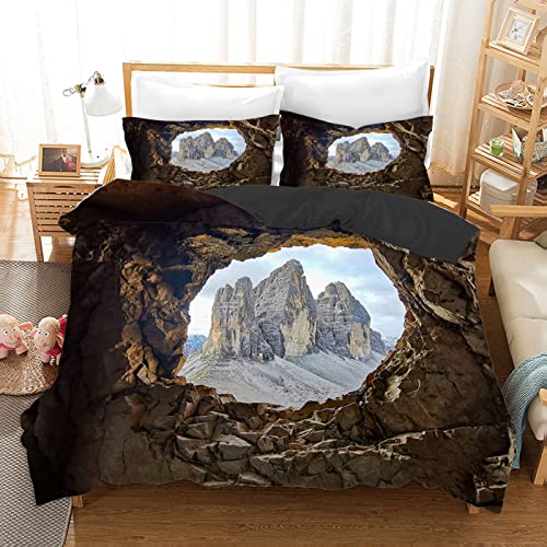 Housse de couette 160x200 vert mignon en microfibres avec 2 taies d'oreiller