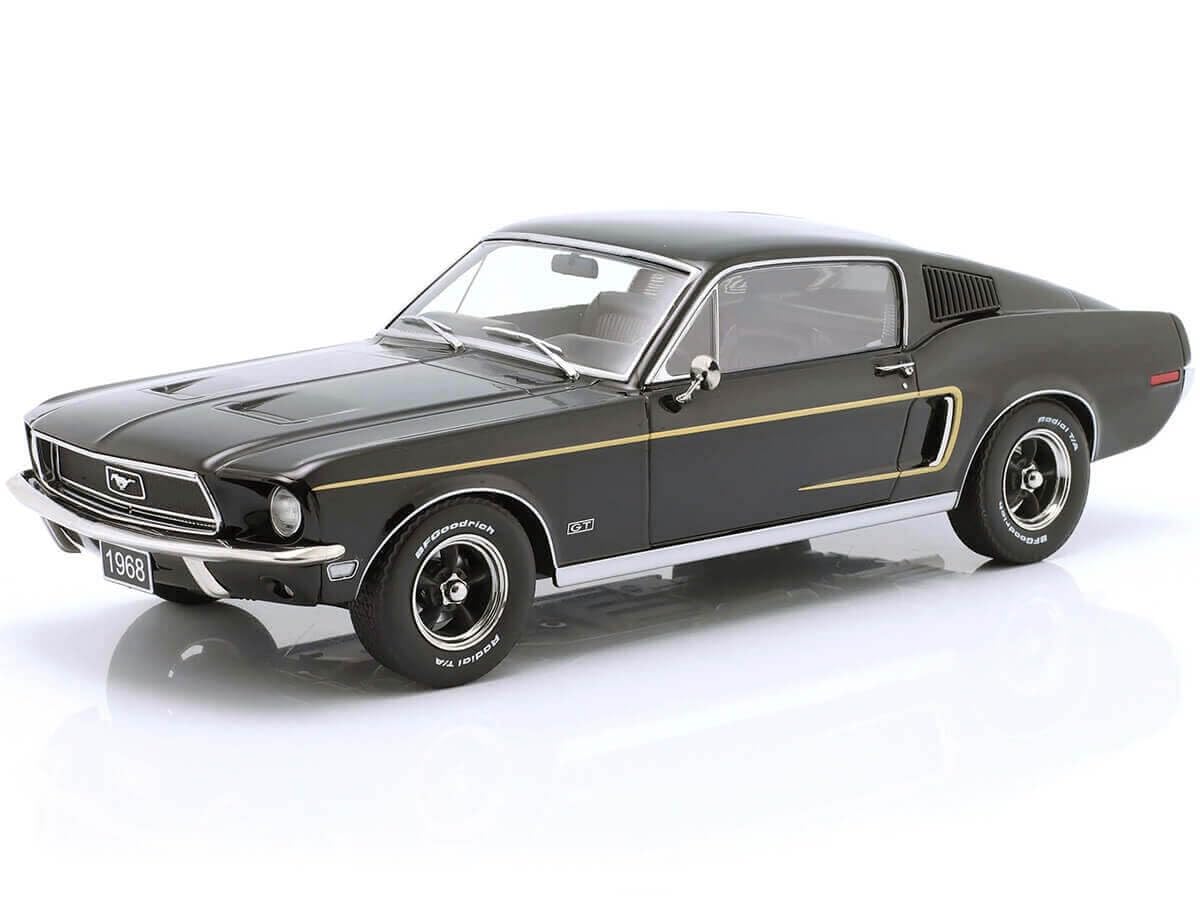 KK-Scale KKDC181393 Mustang GT Fastback Black 1968 - maßstab 1/18 - Modellauto