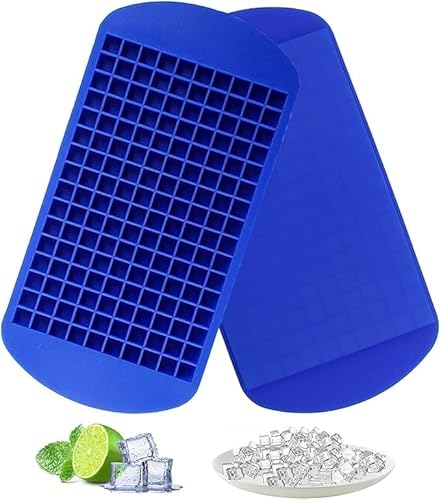 氷格 四角氷 製氷皿 氷皿 160個のクラッシュアイスキューブ型 氷が作れる 製氷器 小型製氷機 柔らかい 多用途 DIY 氷作る容器 取出し簡単 冷凍保存 耐久性 家庭用 ワイン ウイスキー ビール カクテルなど酒 (5)