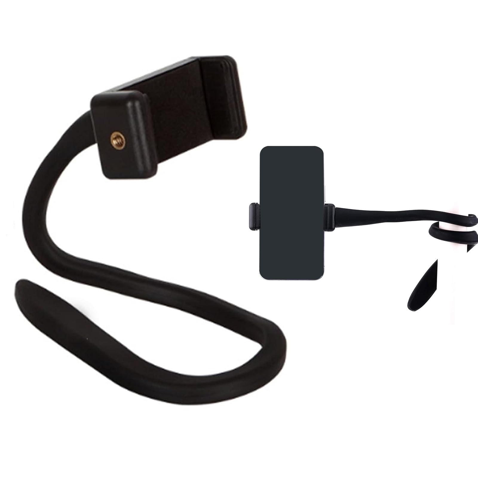 2 Supports Téléphone Pour Poussette - Alliage Réglable 6-9cm - Guidon, Bureau, Tapis Roulant
