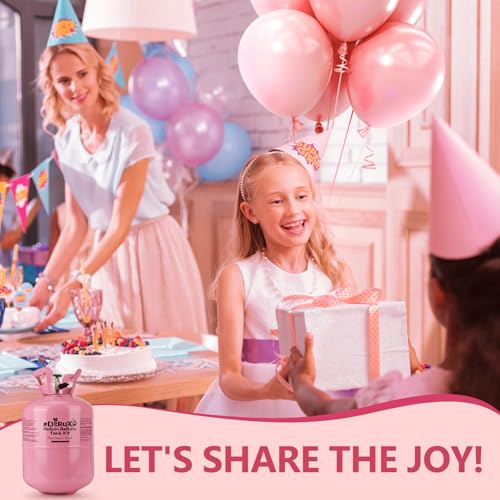 Helium Tank For Balloons At Home,13L Helium Tank Up To 50 Latex Balloons,50 Latex Balloons And Ribbons Included - Image 3