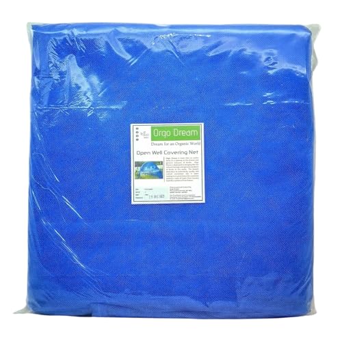 Image of Kinar Vala Small Mesh Open Well Covering Net UV Resistant Blue Color Large Size 5x5 Meter or 15x15 Feet | Restricts the Entry of Pets, Small Animals, and Birds Like Cats, Rats, and Bats