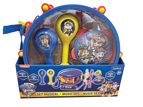 Lexibook Pat'Patrouille The Movie Chase Marcus Jouet Musical, Set de 7 Instruments de Musique (Tambour, Maracas, Castagnette, Harmonica, Flûte, Trompette,...