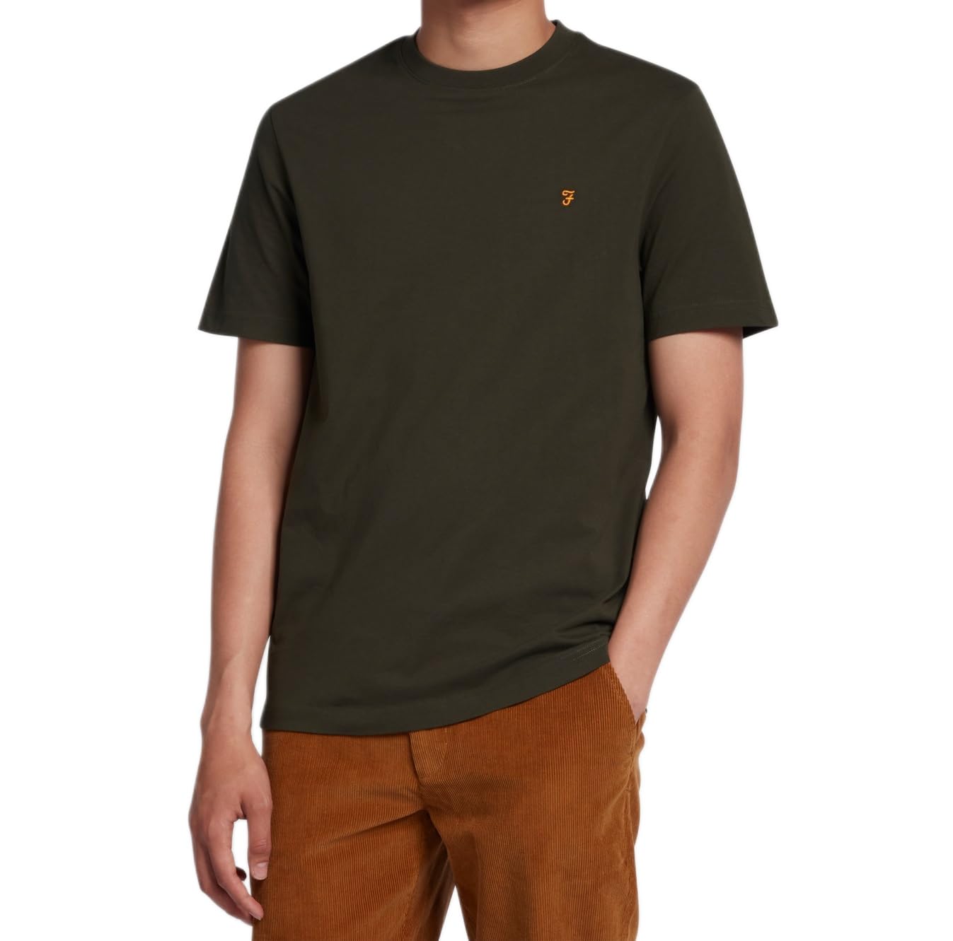 Farah T-Shirts Danny REG SS TEE, Evergreen, 3XL UK