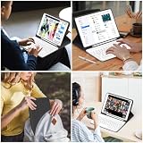 JKSML Etui na Klawiaturę do iPad 9./8./7. Generacji (2021/2020/2019) z Uchwytem na Rysik, Miękkie Etui Ochronne z Termoplastycznego Poliuretanu (TPU) Czarny