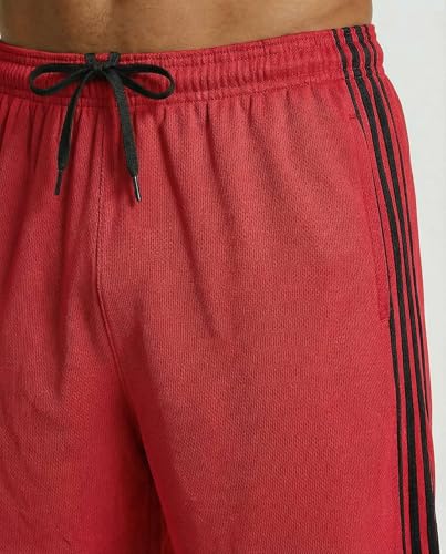 Image of Real Essentials 5 Pack: Men's 9 inch Mesh Shorts - Athletic Gym, Workout, Basketball, Running, Casual Lounge Activewear Pockets
