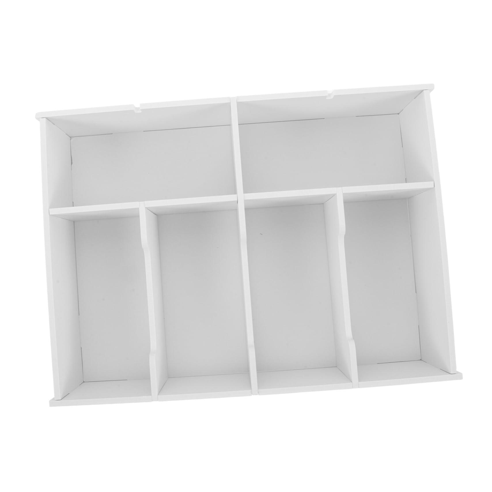 Boîte organisateurs de réception plateau de caisse porte-monnaie argent liquide beige PVC