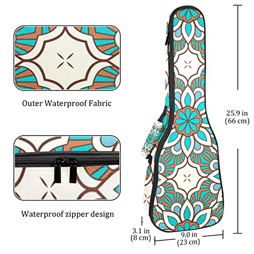 Housse pour ukulélé – Motif mandala coloré – 10 mm – Rembourrage épais en éponge de 53,3 cm – Avec sangles réglables… - Les Beatles, Paul McCartney, John Lennon, RIngo Starr, George Harrison Housse pour ukulélé - Motif mandala coloré - 10 mm - Rembourrage épais en éponge de 53,3 cm - Avec sangles réglables… – Image 5