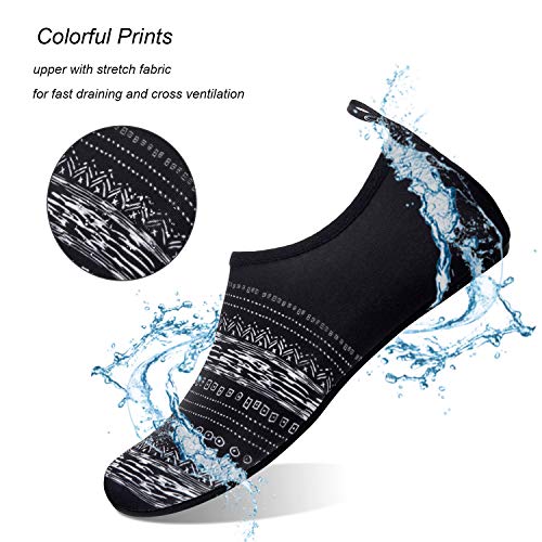 Image of WateLves Water Shoes for Womens Mens Barefoot Quick-Dry Aqua Socks for Beach Swim Surf Yoga Exercise New Translucent Color Soles