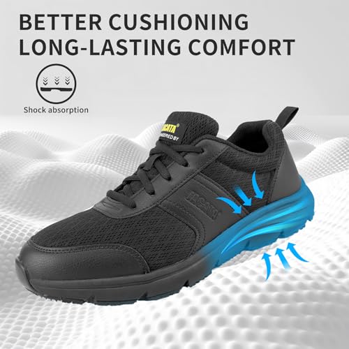 Image of Jacata Non Slip Arch Support Work Shoes for Men /Women Food Service Comfortable Chef Walking Shoes Restaurant Kitchen Crews Health Care Sneakers