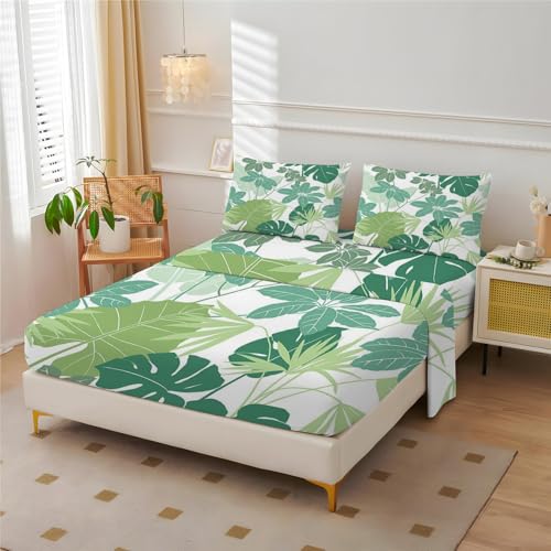 BIAFRA Hemp Leaf Sheets California King Set (4-Piece)