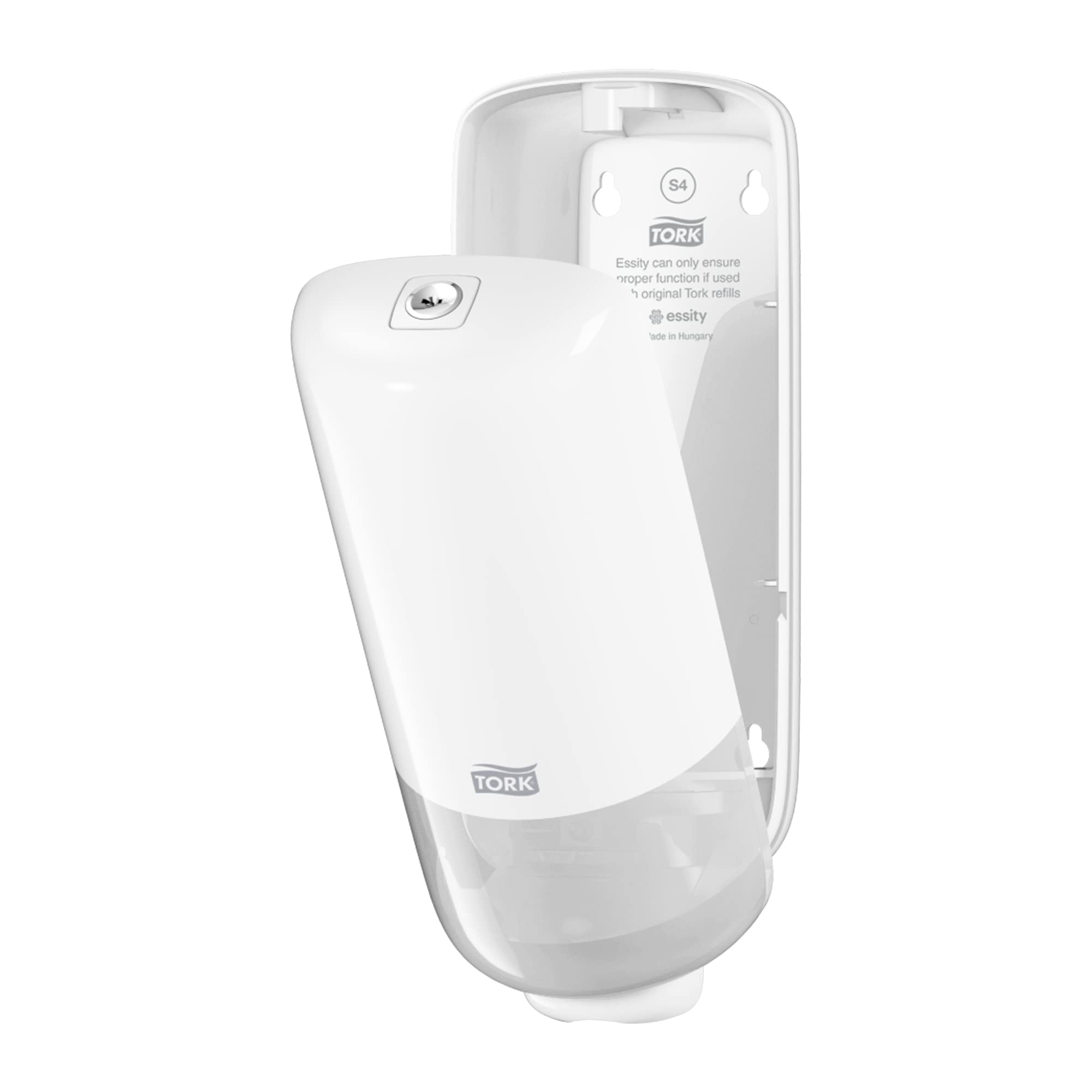 Tork Dispensador para el Cuidado de la Piel Blanco S4, Dispensador para jabón y desinfectante de manos, Línea Elevation, 561500