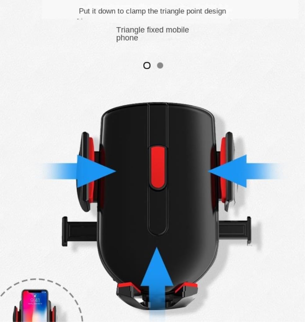 Robusto Soporte Movil Coche Soporte para Automóvil Apto para Teléfono para para O GPS para para 360 Grados para para Plegable Duradero(A)