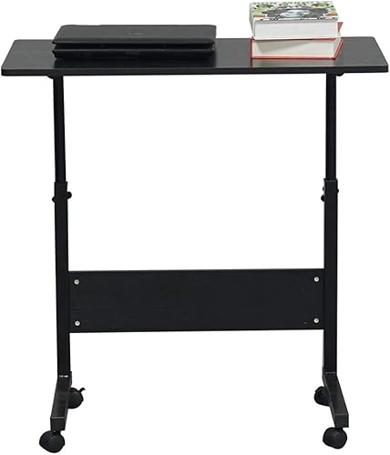 Miniatura 3 de Mesa auxiliar en forma de C con ruedas, mesa auxiliar móvil para sofá, mesa auxiliar para aperitivos, mesita de noche, portátil, carrito rodante,