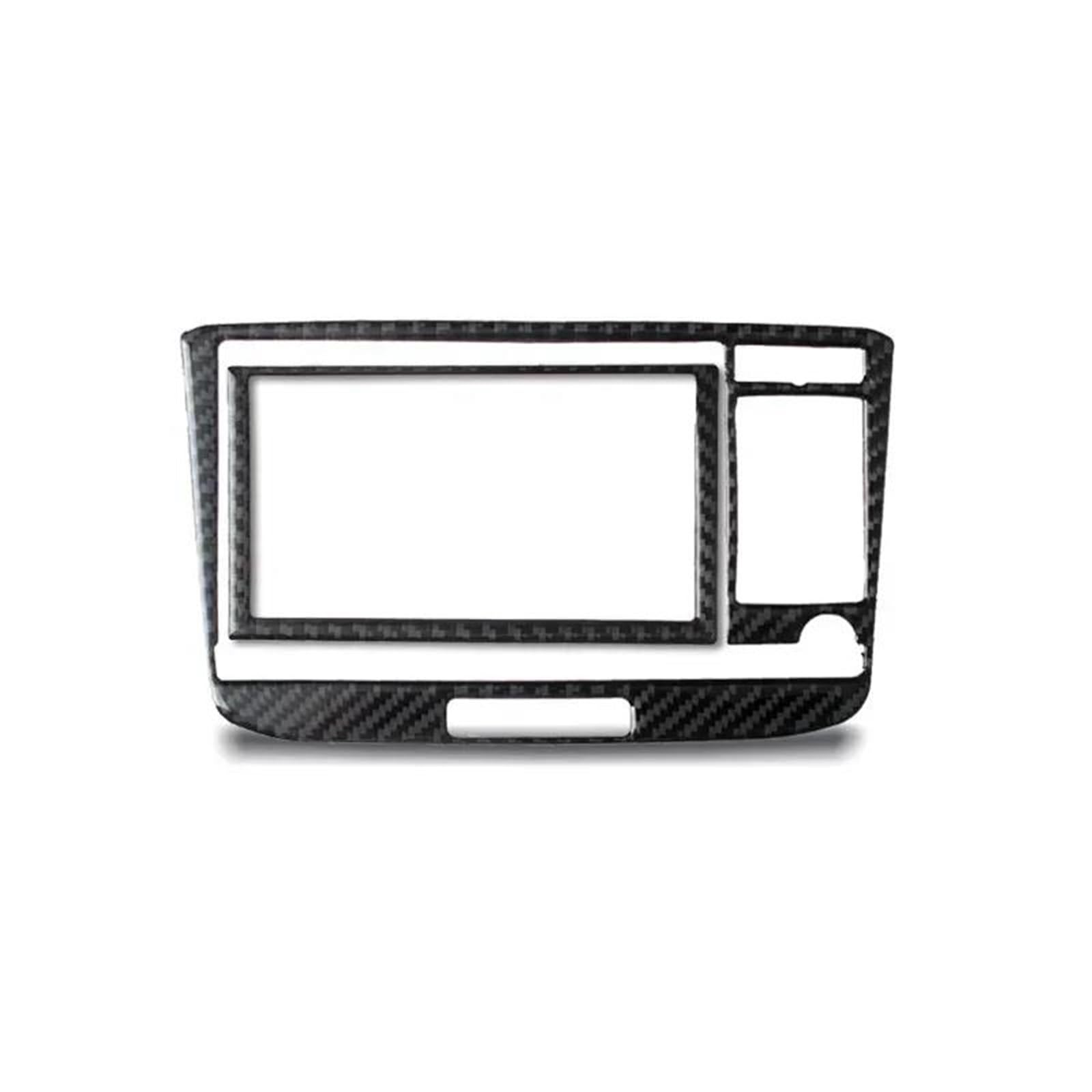 Szsun Black For Audi Tt 8N 8J Mk123 Ttrs 2008-2014 Carbon Fiber Car Interior Air Conditioner Cd Control Panel Trim Cover Decoration Sticker(Black)