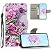 Produktbild Yewos Kompatibel mit Samsung Galaxy A42 5G Hülle Brieftasche PU Leder Flip Schutzhülle Muster Bookstyle Handyhülle mit Ständer,Kartenfach,Magnetverschluss,Trageschlaufe,Schmetterling Rose