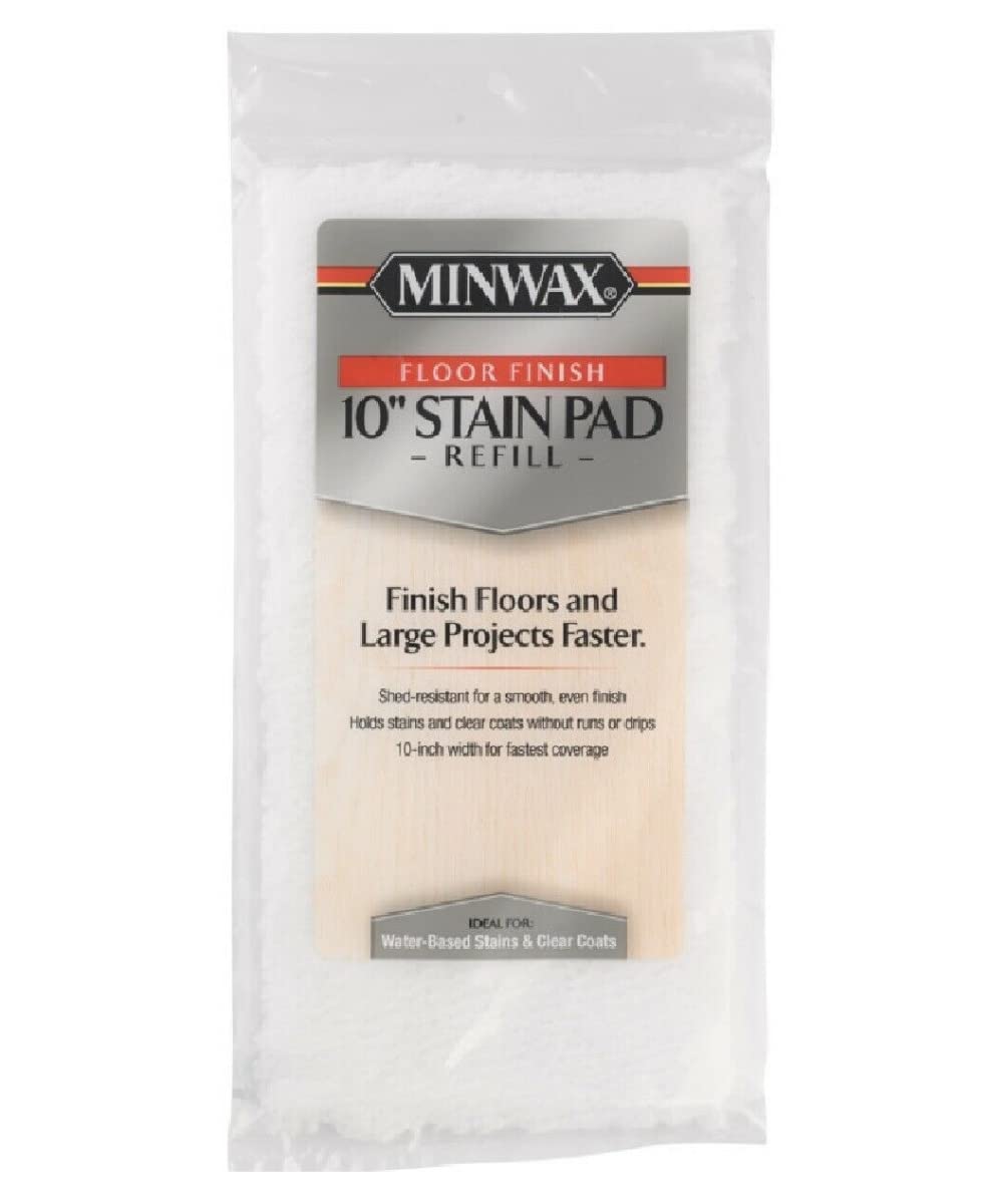 Minwax100318 10 in. Water Based Floor Stain Refill Pad
