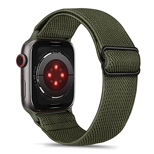 Apple Watch Series 5 Correa Tasikar Sport Solo Loop Compatible con Correa Apple Watch 45mm 44 mm 42 mm, Nailon Pulsera Repuesto, Correas Trenzada...