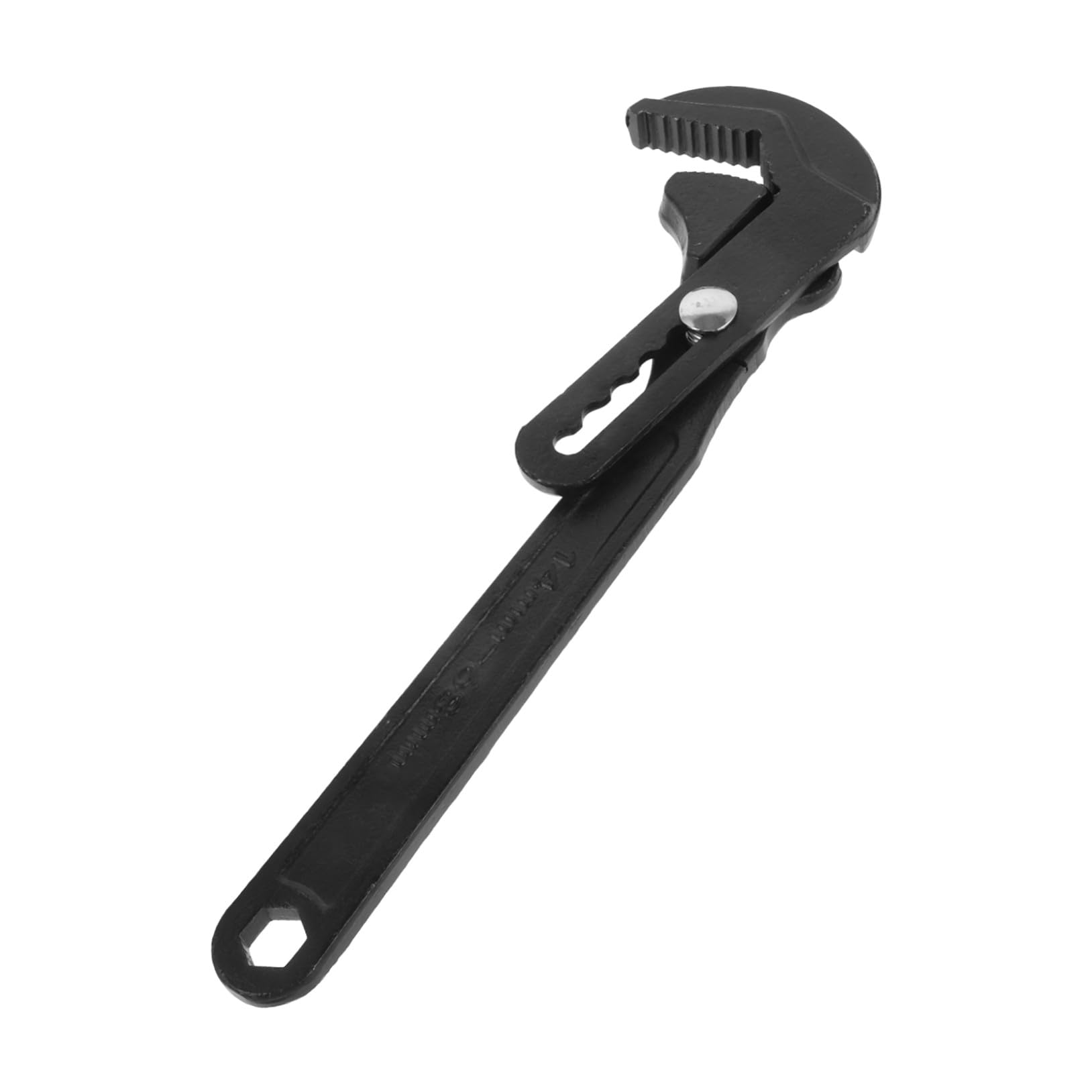 Llave Ajustable Multifuncional Negra de Acero Cromo-vanadio Fácil de Usar y Transportar Gran Apertura para Fontanería y Tuberías Automotrices