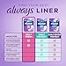 Always Daily Fresh Thin Liners, Regular Absorbency, Unscented Panty Liners, 162 Count