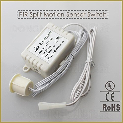 Sunnyskar 5PCS/LOT Seperated/Integrated Pir Auto WF-LC20-PIR 12V Motion Sensor Long Distance Switch for LED Light