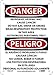 ESD32R National Marker Danger Sign -PELIGRO Inorganic Arsenic (Bilingual), 10 Inches x 7 Inches, Rigid Plastic