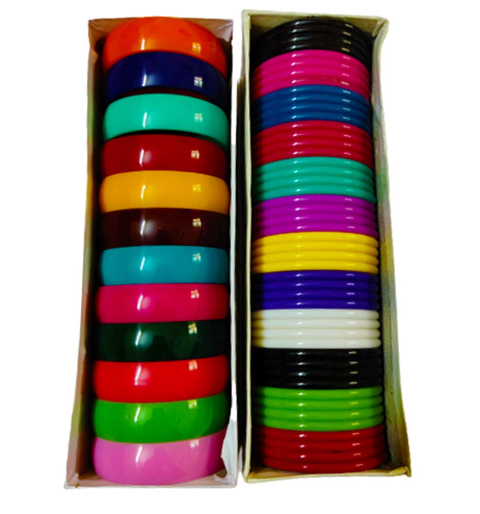 Avanti Creation Multicolour Plastic Bangles for Silk Thread Jewellery for Women - 48 Pieces/12 Pieces Box (Size 2-6) (B08MZ1PN6Z) Amazon Price History, Amazon Price Tracker