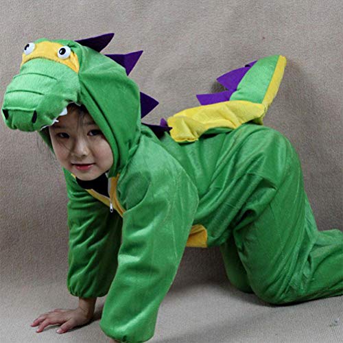 Fantasia de dinossauro infantil Amosfun Dino Halloween Fantasia de festa festival animal Cosplay, Ve