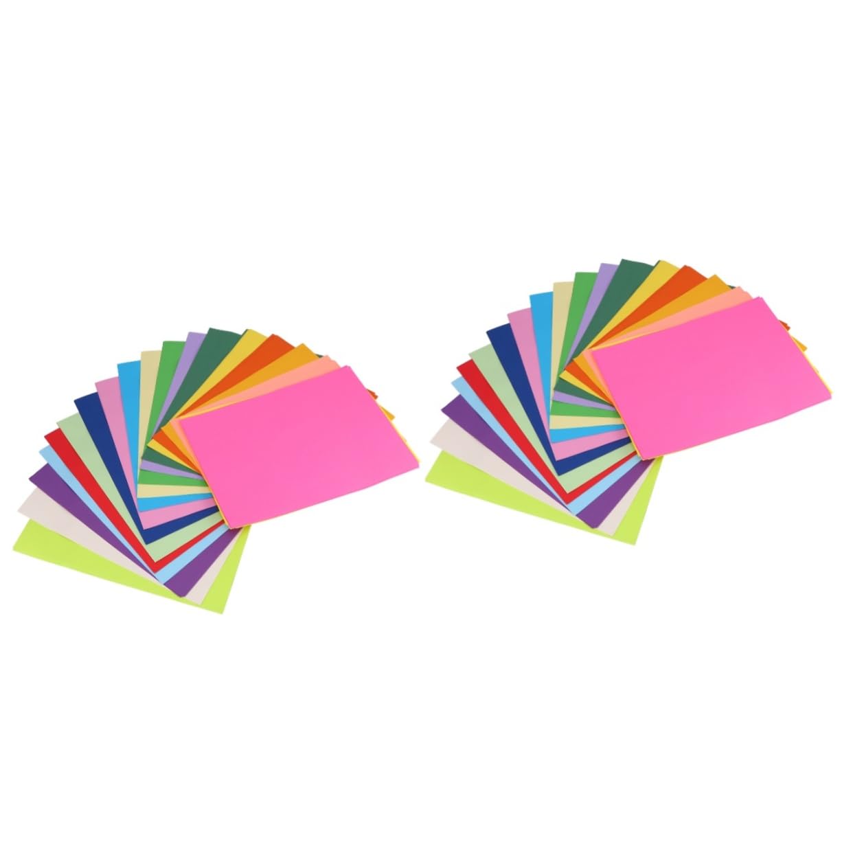 DOITOOL 2 Sätze Doppelseitiges Origami Papier Buntes Faltpapier M² Handcraft Papier Für Diy Bastelprojekte Schule Party Dekoration 100 Stück * 2