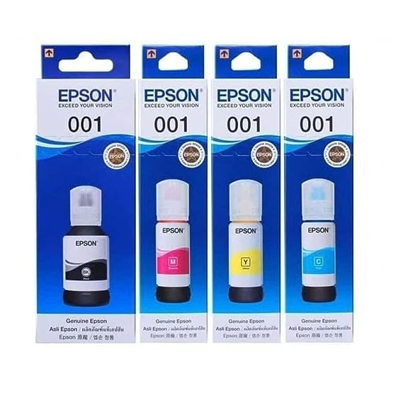 001 Black Cyan Magenta Yellow Ink (Set of 4) Compatible with epson Printer (B0CCW1QLL2) Amazon Price History, Amazon Price Tracker