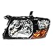 Left + Right Headlamp Assembly For 2000-2006 Mitsubishi Pajero Montero Headlamps Led Projector Lamps, Passenger-Side And Driver-Side Headlamps, Left Halogen + Right Halogen - Pair Of Set Lamps
