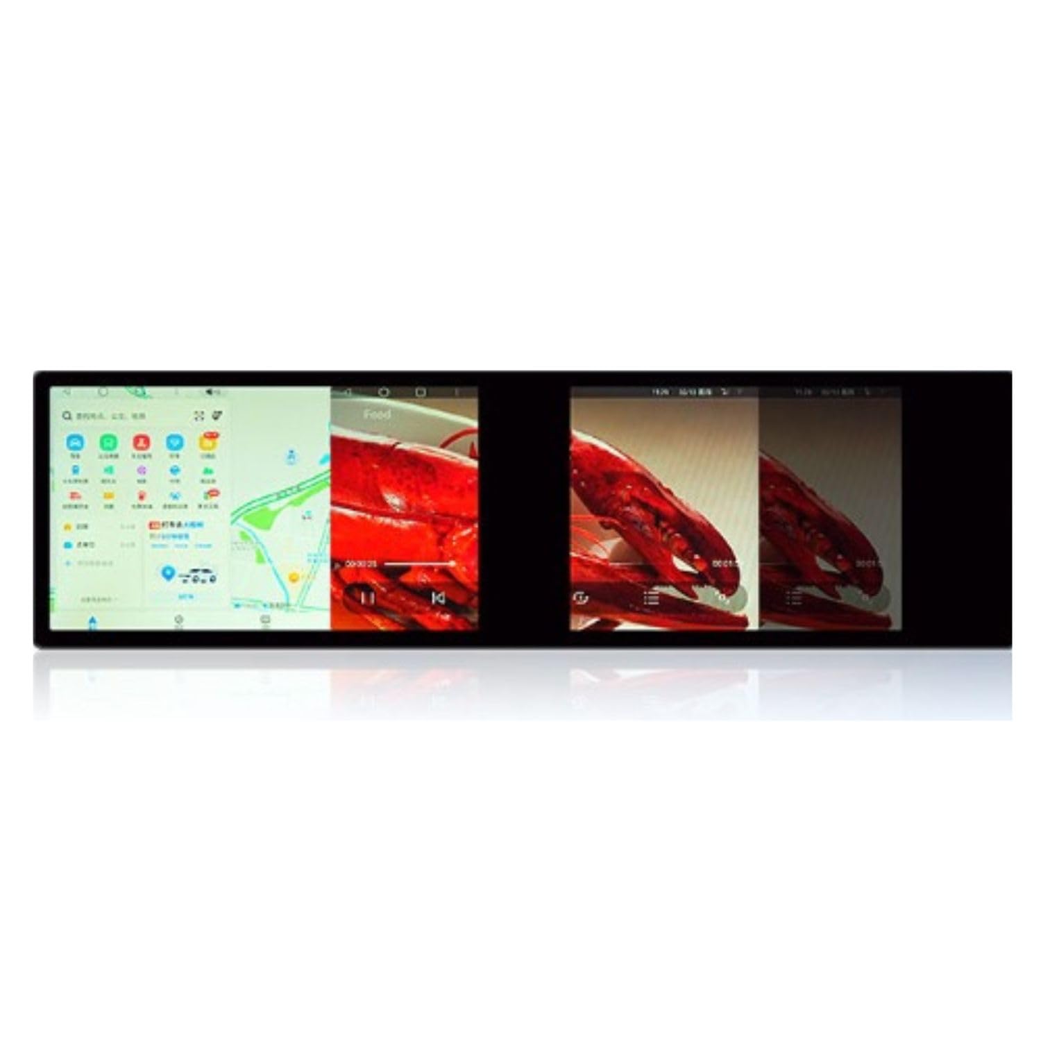 Dual Screen 4K Android 23.6" Wide Screen 4.64Gb,Touch Screen,Single Board Dual Display, 360' Support,8 Core Processor,Android 13(Latest),Navigation,2.4G/5G WiFi,DSP EQ,-image-41