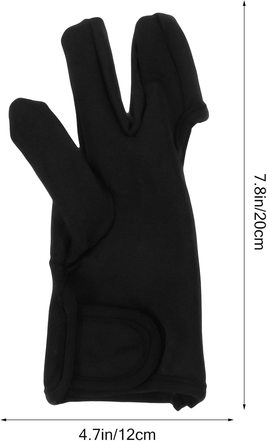 3pcs Insulated Black Gloves for Hair Styling Heat Resistant Mitts Design Cosplay Finger Protectors