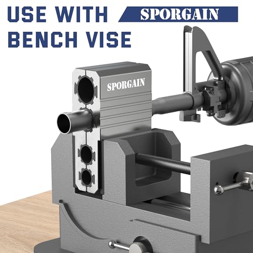 Image of Universal Barrel Vise Clamp with Magnetic Assembly, Aircraft-Grade Aluminum, Fits .550-.920 inch Barrels, Anti-Marring Rubber Lining
