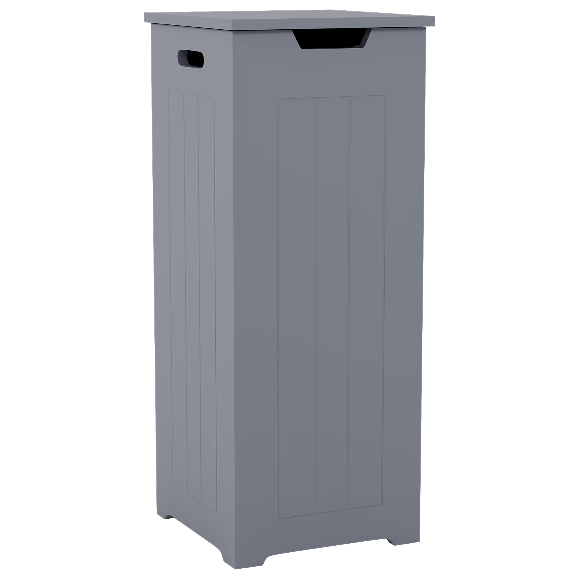 Bath Vida Small Laundry Hamper, Grey, FSC 100%, H 77 x W 30 x D 30 cm (Grey)