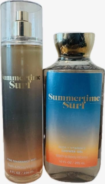 Body Care - BBWs Summertime Surf Duo Set Fragrance Mist and Shower Gel (Packaging may vary)