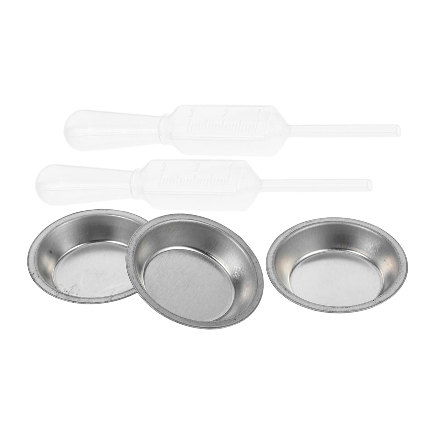 LALAFINA Complete Set for Model Coloring : 1 Set Metal Paint Tray Droppers Watercolor Palette Tray for DIY Art Projects