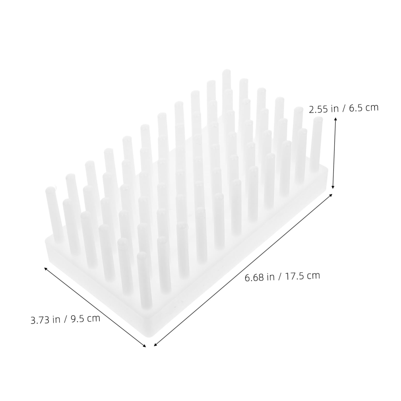 CIYODO Multiuse Lab Tube Holder Organizer Plastic Rack for Drying Storing Test Tubes Science Lab Storage Rack