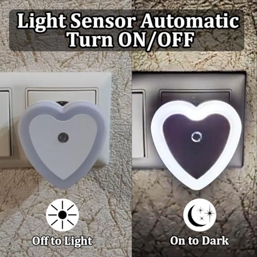 Image of fizzytech Smart Motion Sensor LED Light Bulb with Automatic On /Off and Dimmable White Glow, Energy Efficient 7W LED Bulb for Home, Stairs, Kitchen, Bathroom, Wardrobe Lighting(Heart White Pack-2)