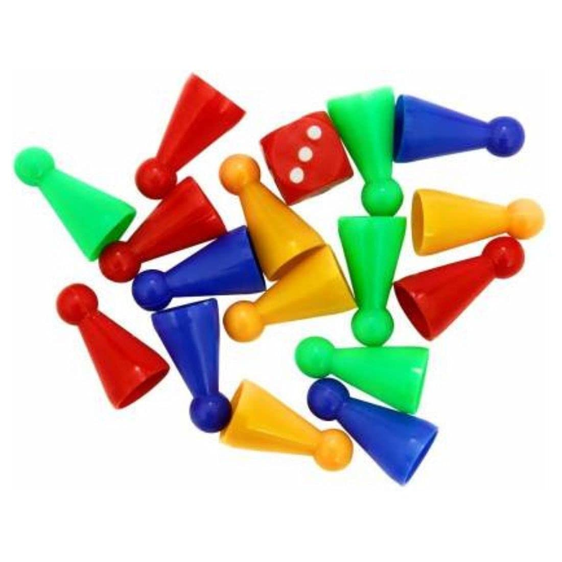 GKC (Pack Of 2) Ludo Dice And Goti With Dice Shaker (Multicolor), Kid 2