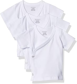 Baby-Girls 3-Pack Short-Sleeve Side-Snap Shirt